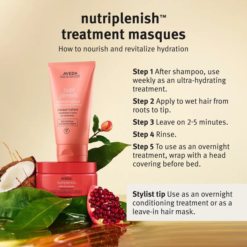 Aveda Nutriplenish™ Masque Deep Moisture хидратираща в дълбочина маска за сухи краища на косата 25 мл.