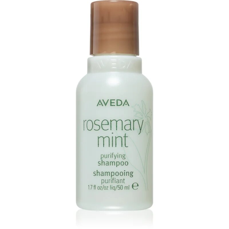 Aveda Rosemary Mint Purifying Shampoo дълбоко почистващ шампоан за блясък 50 мл.