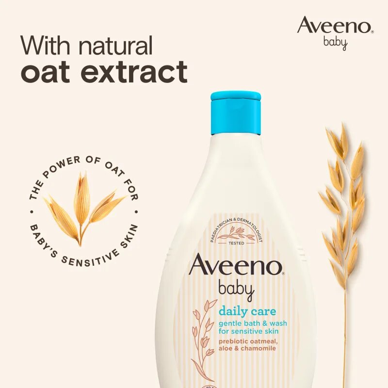 Aveeno Baby Daily Care миещ гел за тяло и коса за деца от раждането им 250 мл.