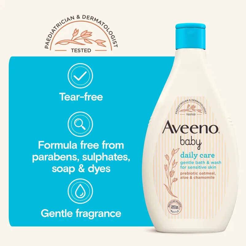 Aveeno Baby Daily Care миещ гел за тяло и коса за деца от раждането им 250 мл.