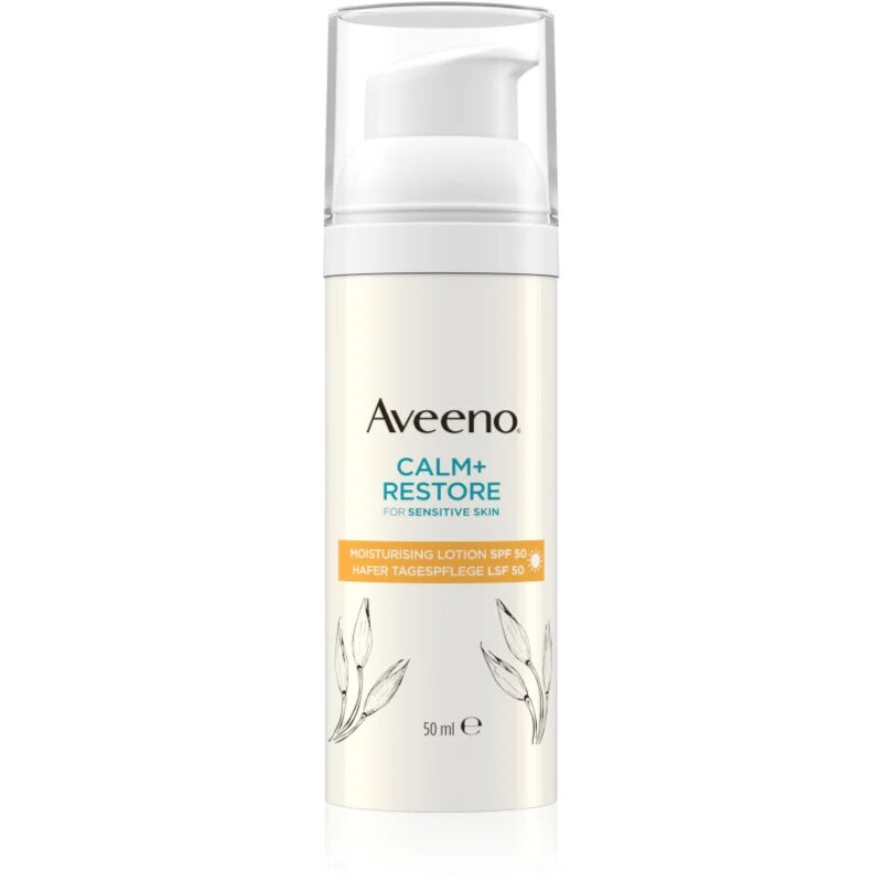 Aveeno Calm + Restore хидратиращ лосион за лице SPF 50 50 мл.