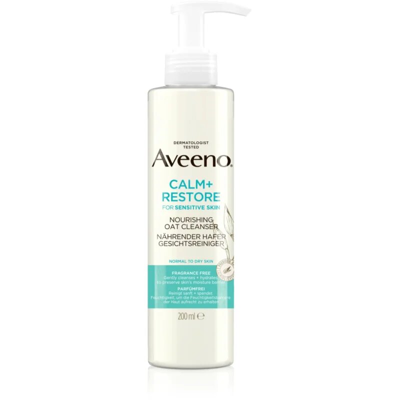 Aveeno Calm + Restore почистващ гел за лице за чувствителна кожа на лицето 200 мл.
