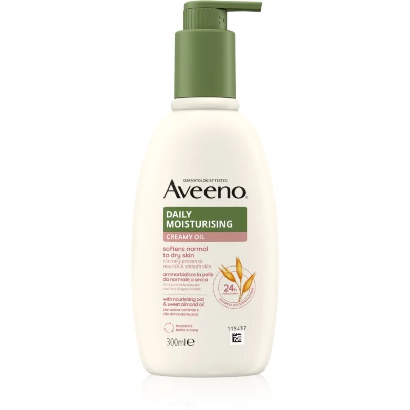 Aveeno Daily Moisturising Softens Dry Skin нежно мляко за тяло 300 мл.