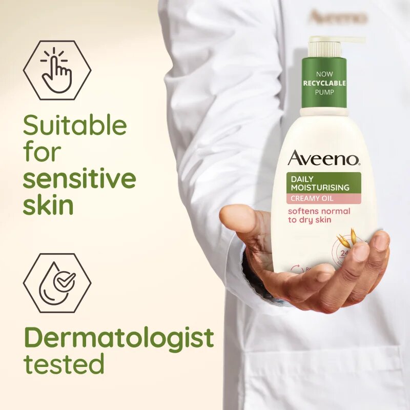 Aveeno Daily Moisturising Softens Dry Skin нежно мляко за тяло 300 мл.