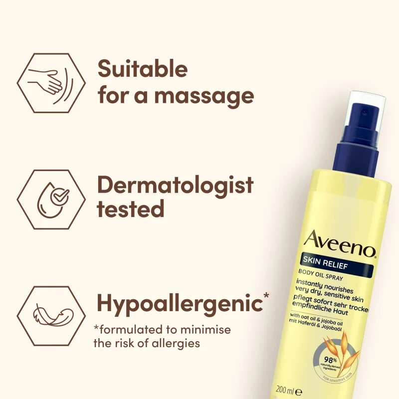 Aveeno Skin Relief Body Oil Spray олио спрей за тяло 200 мл.