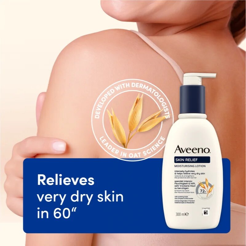 Aveeno Skin Relief Nourishing Lotion хидратиращо мляко за тяло за много суха кожа 300 мл.