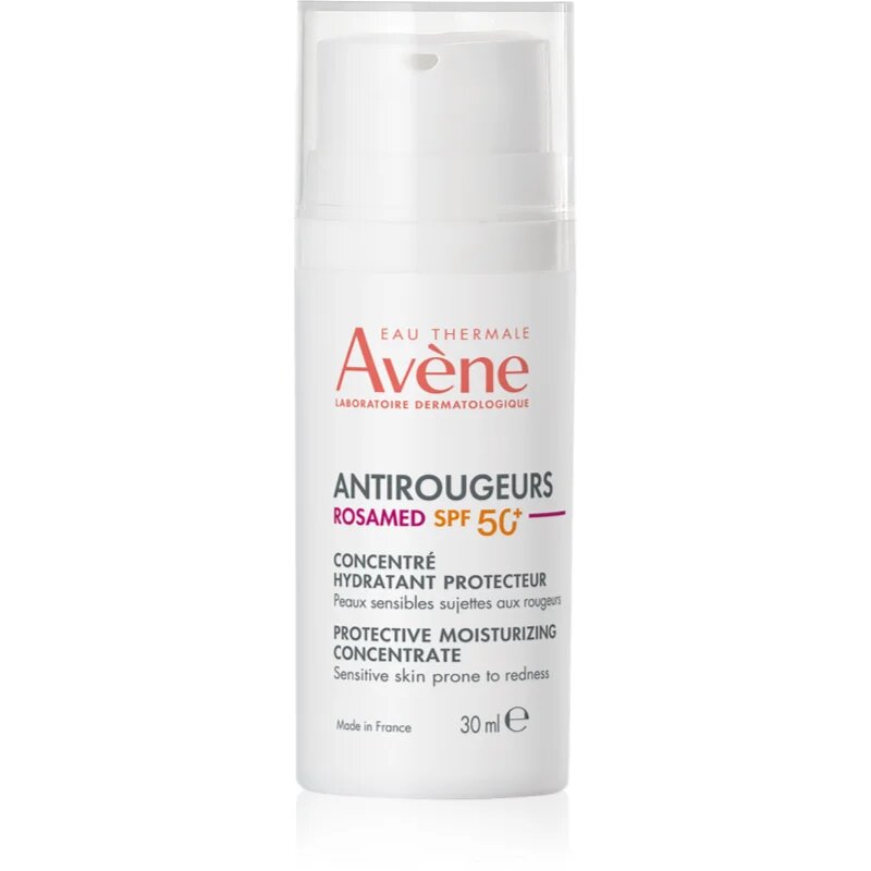 Avene Antirougeurs Rosamed Protective Moisturizing Concentrate концентрирана грижа против зачервяване на кожата SPF 50+ 30 мл.