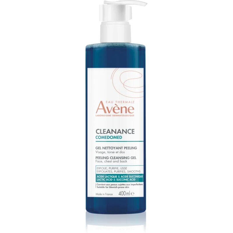 Avene Cleanance Comedomed Gel Peeling ексфолиращ почистващ гел за мазна и проблемна кожа 400 мл.