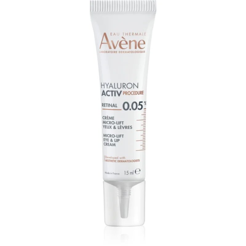 Avene Hyaluron Activ Procedure Micro-Lift Eye & Lip Cream 0.05% Retinal лифтинг крем с ретинал 15 мл.