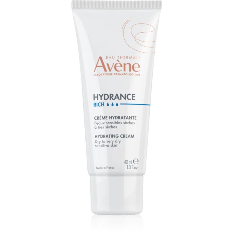 Avene Hydrance Rich Hydrating Cream хидратиращ крем за суха към много суха кожа 40 мл.