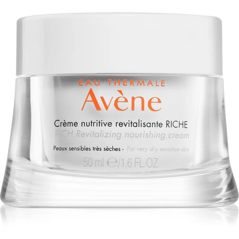 Avene Les Essentiels Rich Revitalizing Nourishing Cream обогатен крем за много суха и чувствителна кожа 50 мл.