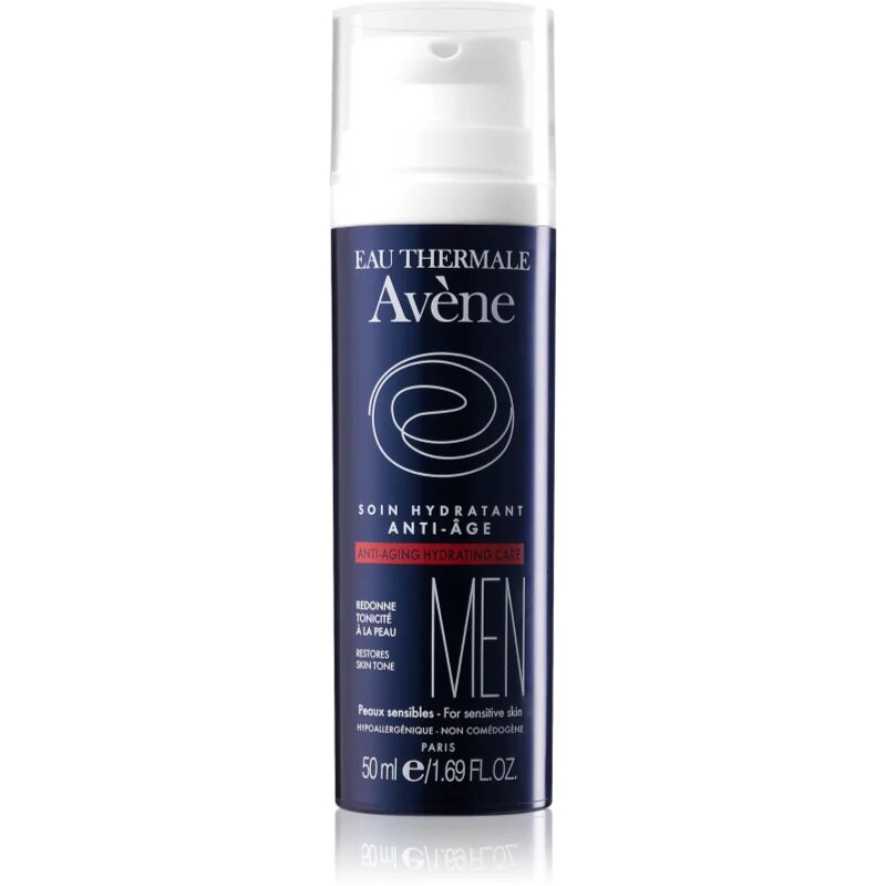 Avene Men хидратиращ крем против стареене за чувствителна кожа на лицето 50 мл.