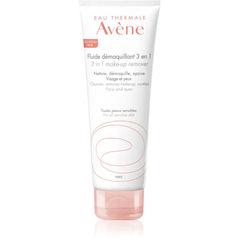Avene Skin Care флуид за почистване на грим 3 в 1 200 мл.