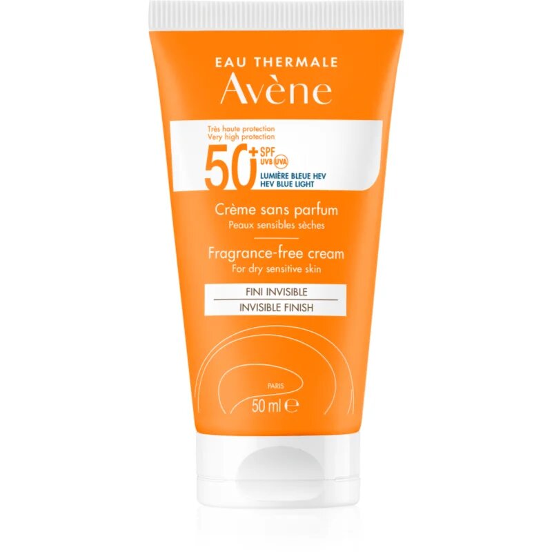 Avene Sun Fragrance-Free Cream слънцезащитен крем без парфюм SPF 50+ 50 мл.