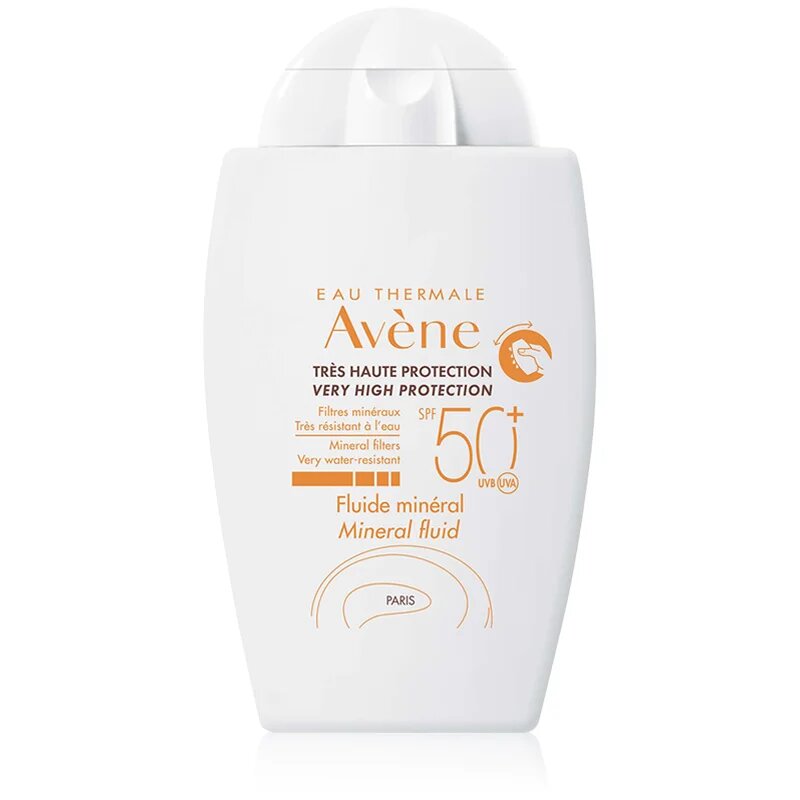 Avene Sun Mineral Fluid защитен флуид без химически филтри SPF 50+ 40 мл.