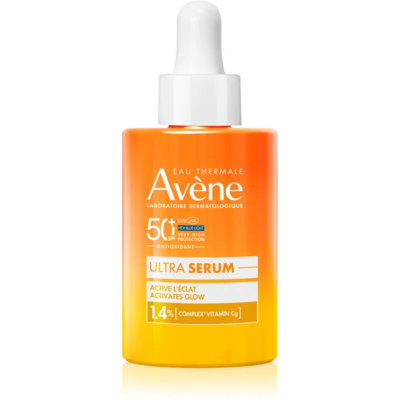 Avene Sun Ultra Serum Activates Glow защитен серум за озаряване на лицето SPF 50+ 30 мл.