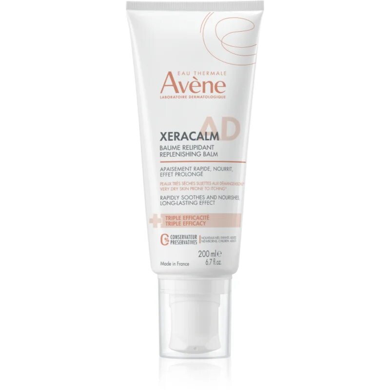 Avene XeraCalm A.D. Lipid-Replenishing Balm релипидиращ балсам за много суха чуствителна и атопична кожа 200 мл.