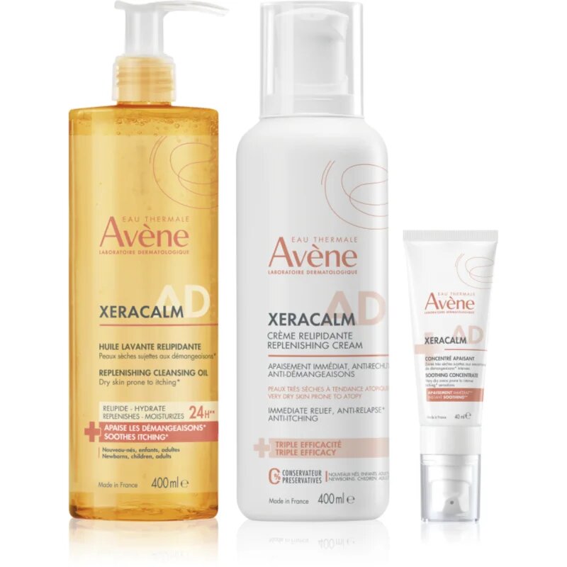 Avene XeraCalm A.D. Lipid-Replenishing Care Set комплект за суха към атопична кожа