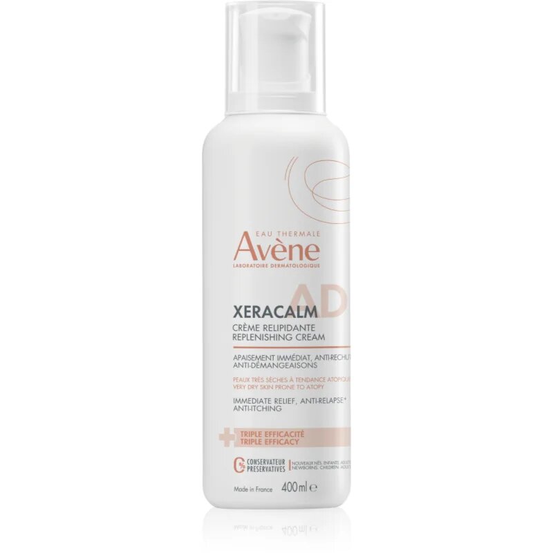 Avene XeraCalm A.D. Lipid-Replenishing Cream релипидиращ крем за суха към атопична кожа 400 мл.