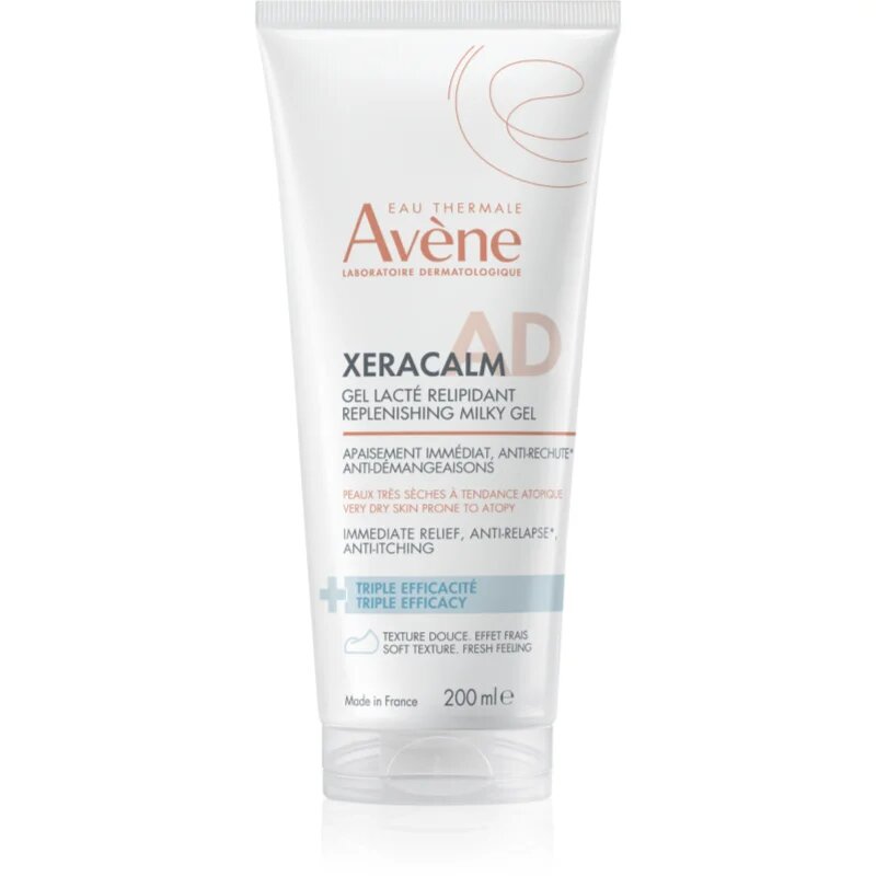 Avene XeraCalm A.D. Replenishing Milky Gel релипидиращ крем за суха към атопична кожа 200 мл.