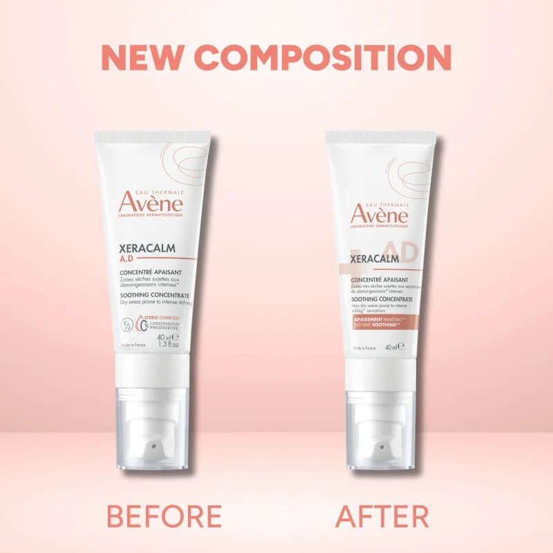 Avene XeraCalm A.D. Soothing Concentrate успокояваща грижа против възпаление и сърбеж 40 мл.