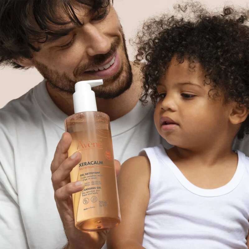 Avene XeraCalm Nutrition Cleansing Gel нежен измиващ гел за суха и чувствителна кожа 500 мл.