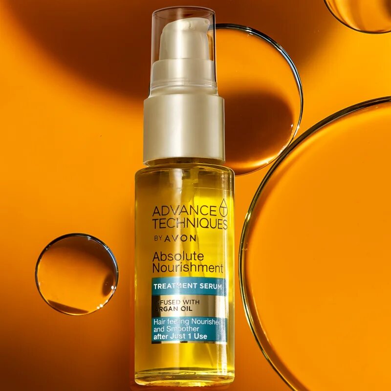 Avon Advance Techniques Absolute Nourishment серум за коса с арганово масло 30 мл.