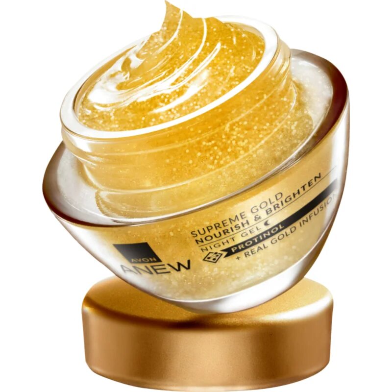 Avon Anew Skin Renewing Gold Emulsion хидратиращ нощен крем против бръчки 50 мл.