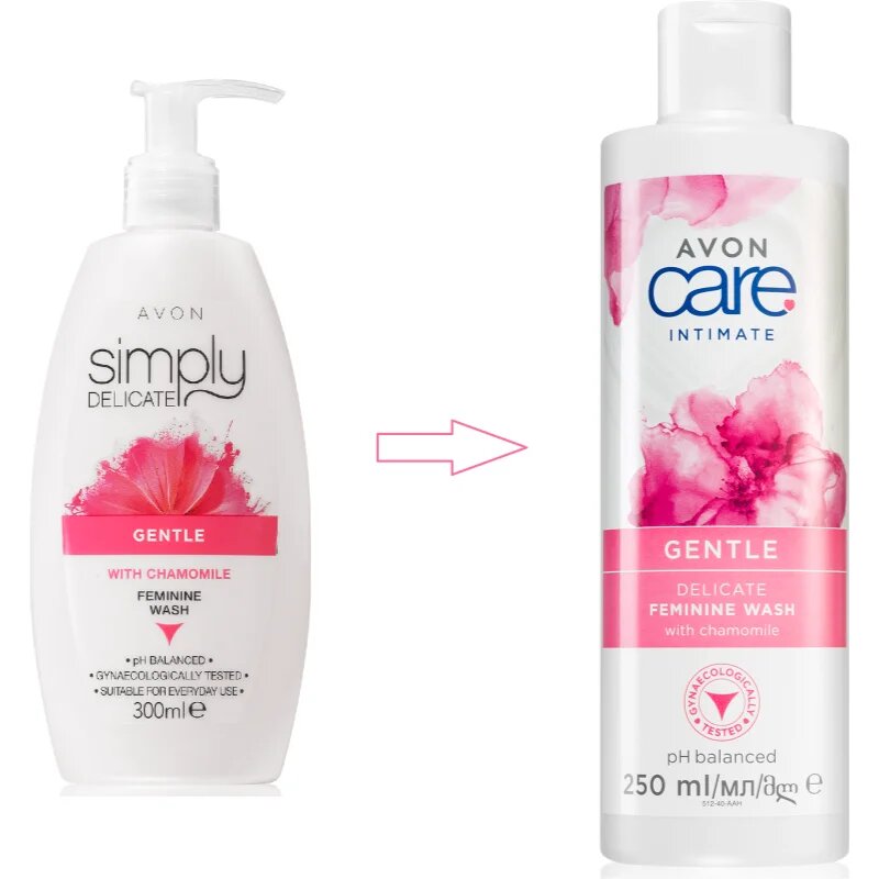 Avon Care Intimate Gentle гел за интимна хигиена с лайка 250 мл.