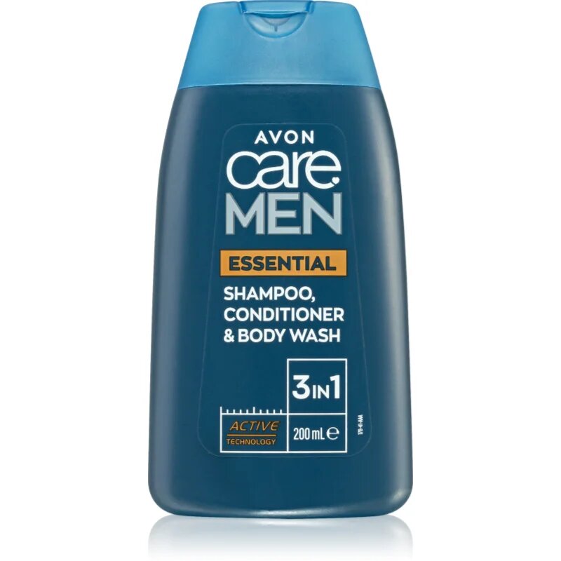 Avon Care Men Essential 3 в 1 шампоан балсам и душ гел 200 мл.