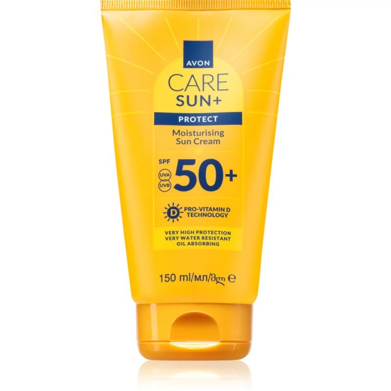 Avon Care Sun + Protect хидратиращ слънцезащитен крем SPF 50+ 150 мл.