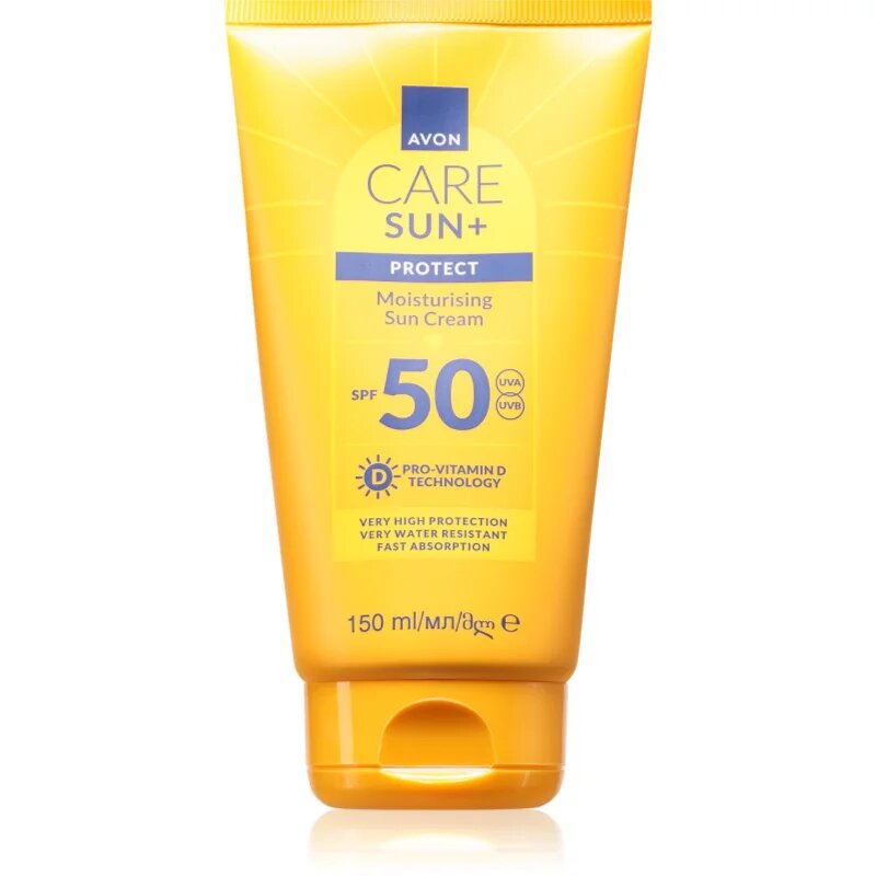 Avon Care Sun + Protect хидратиращ слънцезащитен крем SPF 50 150 мл.