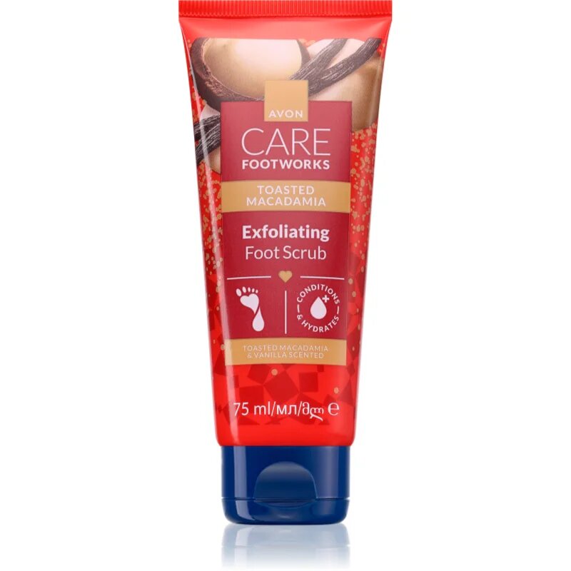 Avon Care Toasted Macadamia ексфолиращ пилинг за крака 75 мл.