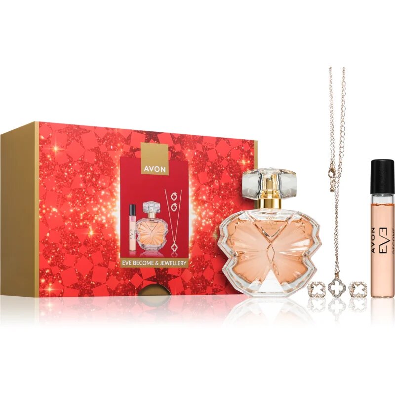 Avon Eve Become and Jewellery Giftset подаръчен комплект за жени 3 бр.