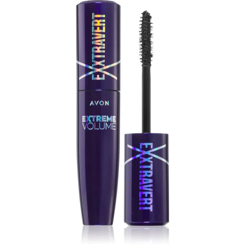 Avon Exxtravert Extreme Volume спирала за екстра обем цвят Blackest Black 9.5 мл.
