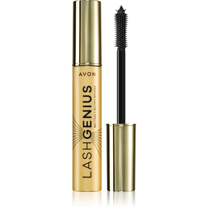 Avon Lash Genius Multitask & Multiply спирала за обем извиване и разделяне на мигли 5 в 1 цвят Blackest Black 10 мл.