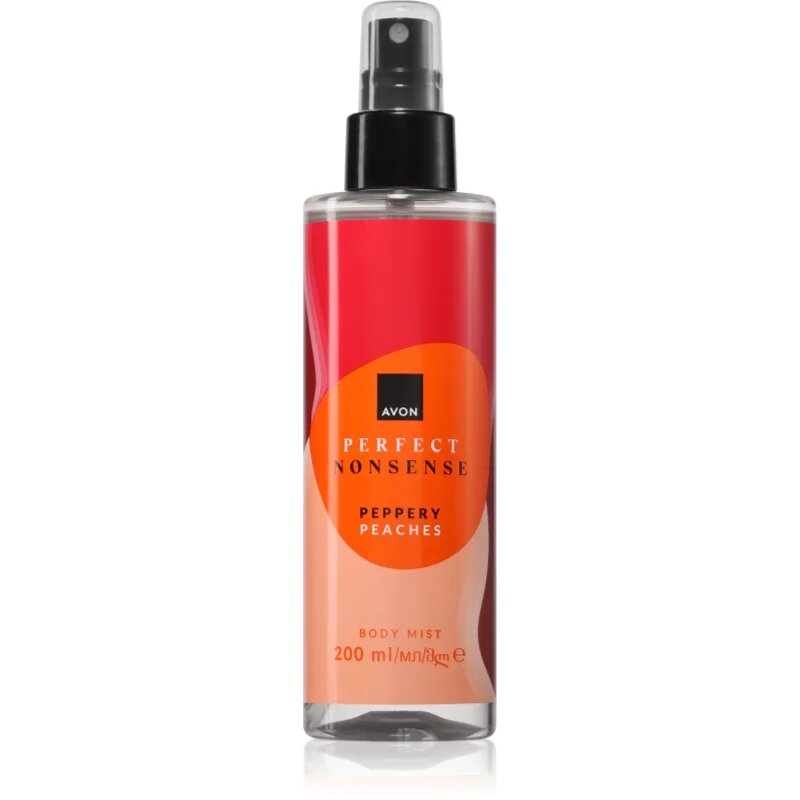 Avon Perfect Nonsense Peppery Peaches парфюмиран спрей за тяло за жени 200 мл.