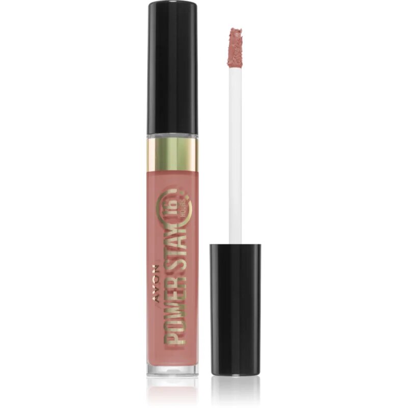 Avon Power Stay 16h дълготрайно матово течно червило 16 часа цвят Can't Quit Cafe 6 мл.