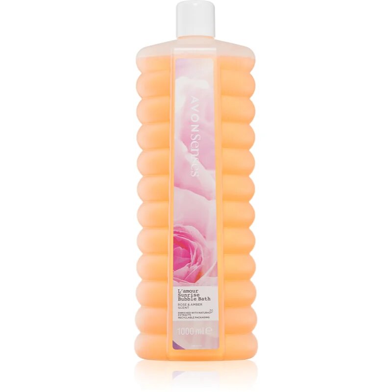 Avon Senses L'amour Sunrise пяна за вана с аромат на рози 1000 мл.