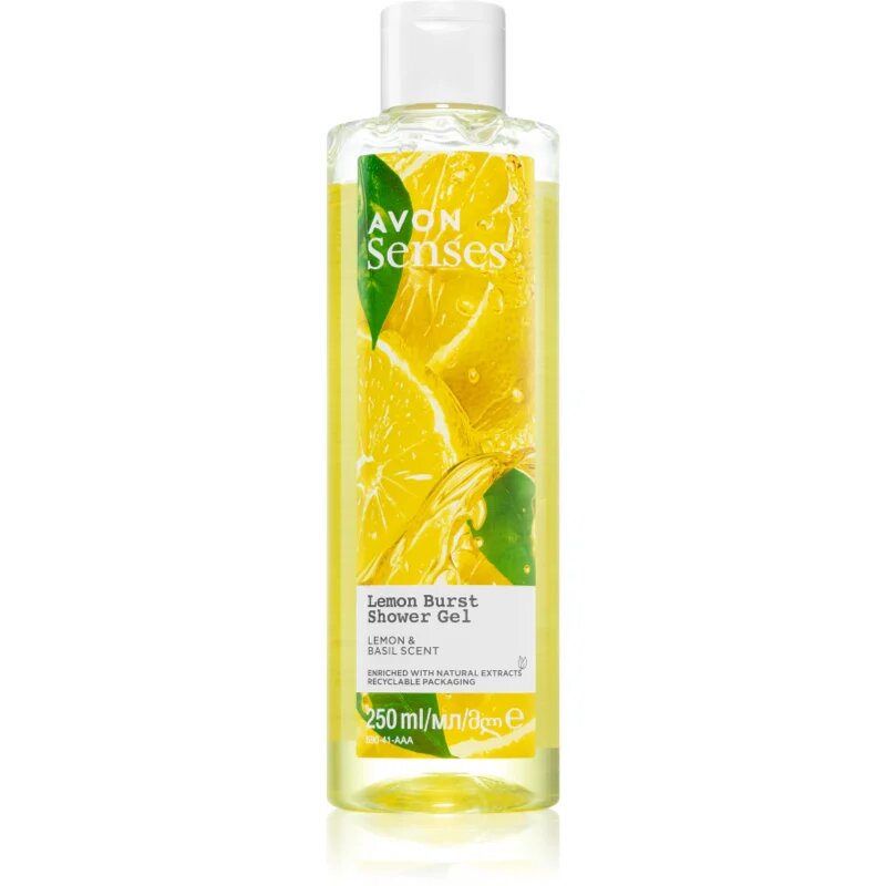 Avon Senses Lemon Burst освежаващ душ гел 250 мл.