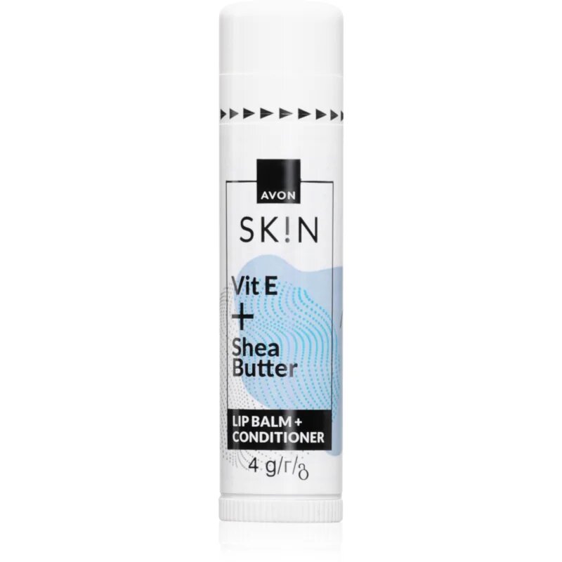 Avon Sk!n Vit E + Shea Butter подхранващ балсам за устни с масло от шеа 4 гр.
