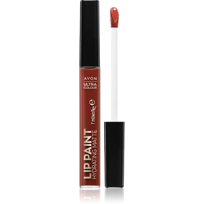 Avon Ultra Colour Paint сатенено червило с матиращ ефект цвят Bloody Mary 7 мл.