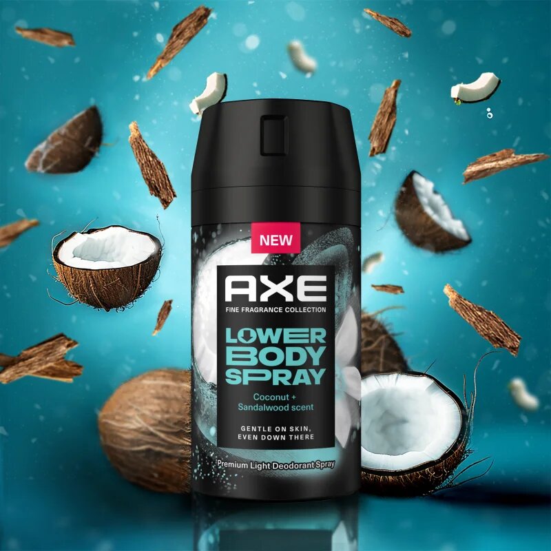 Axe ​Coconut & Sandalwood спрей за тяло за интимните части 100 мл.