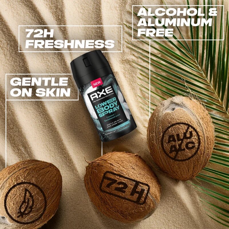 Axe ​Coconut & Sandalwood спрей за тяло за интимните части 100 мл.