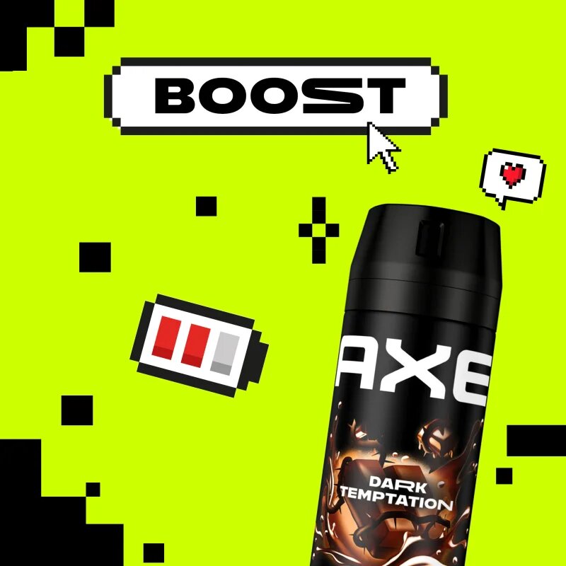 Axe Dark Temptation душ гел за лице тяло и коса 900 мл.