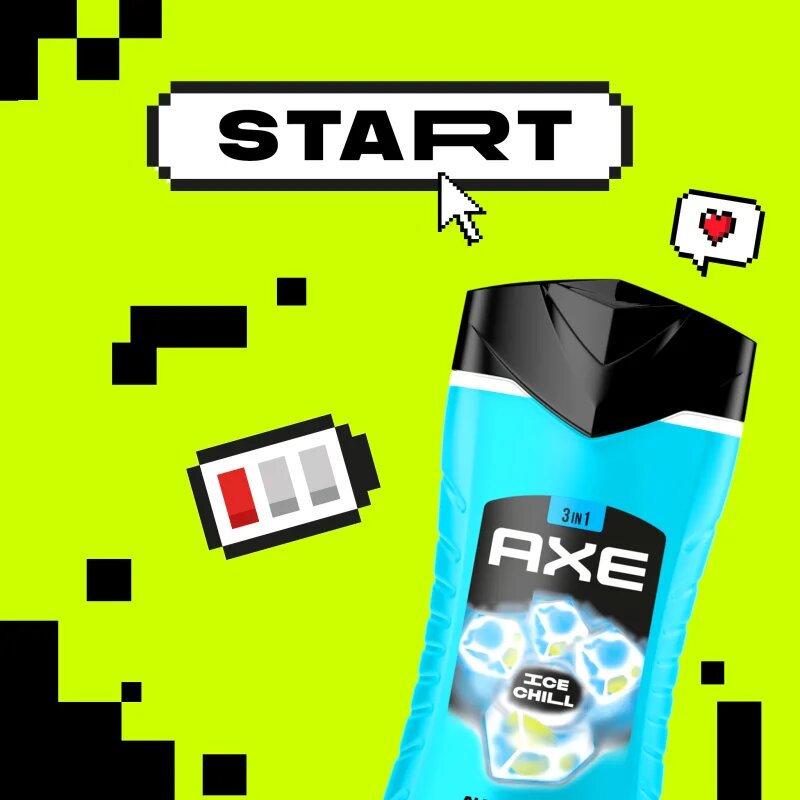 Axe Ice Chill душ гел за лице тяло и коса 250 мл.