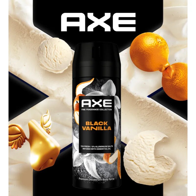 Axe Premium Black Vanilla дезодорант спрей за мъже 150 мл.