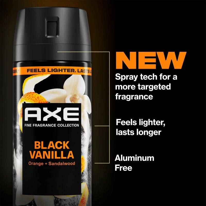 Axe Premium Black Vanilla дезодорант спрей за мъже 150 мл.