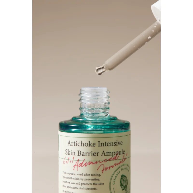 AXIS-Y 6+1+1 Advanced Formula Artichoke Intensive Skin Barrier Ampoule регенериращ и озаряващ серум за успокояване и подсилване на чувствителната кожа