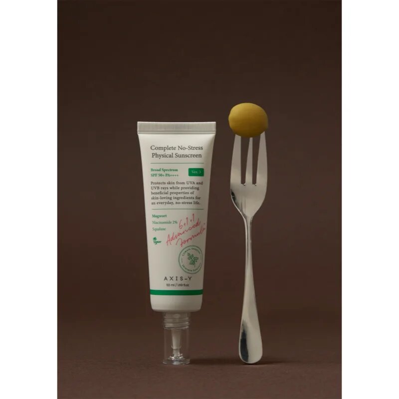 AXIS-Y 6+1+1 Advanced Formula Complete No-Stress Physical Sunscreen лек защитен крем за лице SPF 50+ 50 мл.